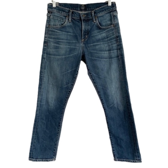 CITIZENS OF HUMANITY Elsa Mid-rise Slim Fit Crop Jeans - 27 - Picture 2 of 8